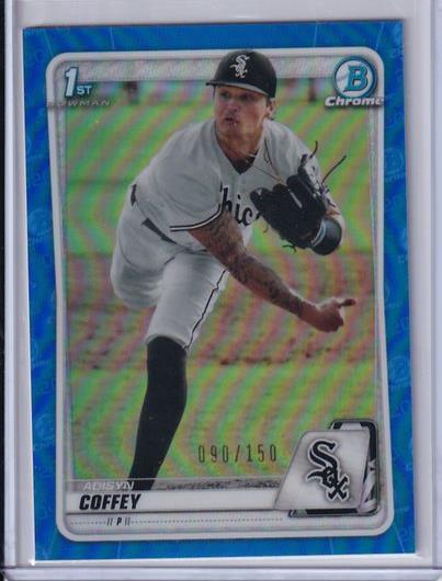 ADISYN COFFEY 2020 BOWMAN CHROME BLUE REFRACTOR 1ST PROSPECT #D 090/150