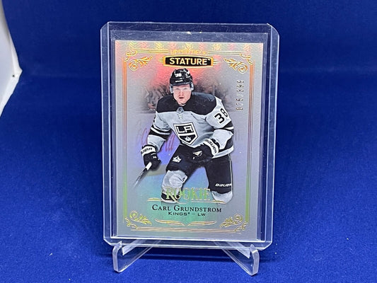 CARL GRUNDSTROM 2019-20 UPPER DECK STATURE ROOKIE RC #D 75/399