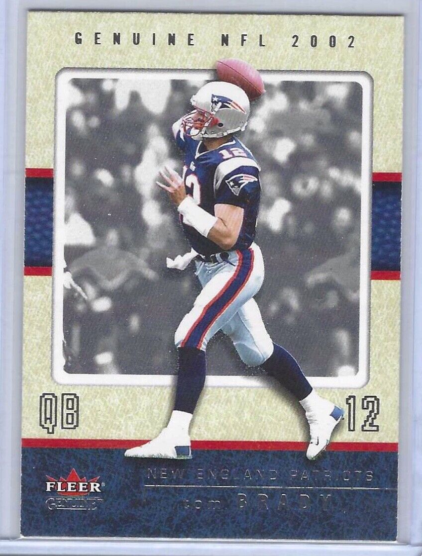 TOM BRADY 2002 FLEER GENUINE NFL 2002 INSERT #43