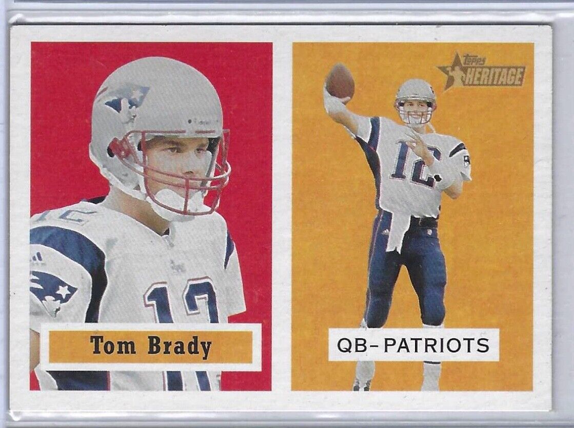 TOM BRADY 2002 TOPPS HERITAGE THROWBACK #50