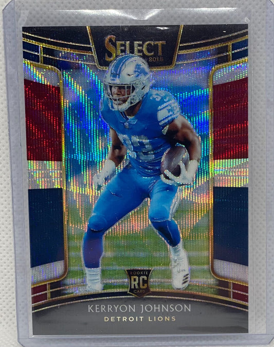 KERRYON JOHNSON 2018 PANINI SELECT TRI-COLOR PRIZM ROOKIE RC #D 099/199