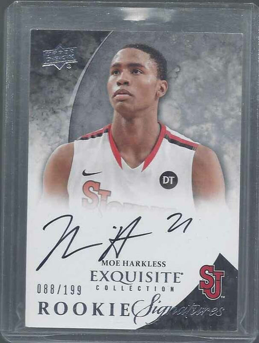 MO HARKLESS 2012-13 UD EXQUISITE ON CARD ROOKIE AUTO RC #D 95/199