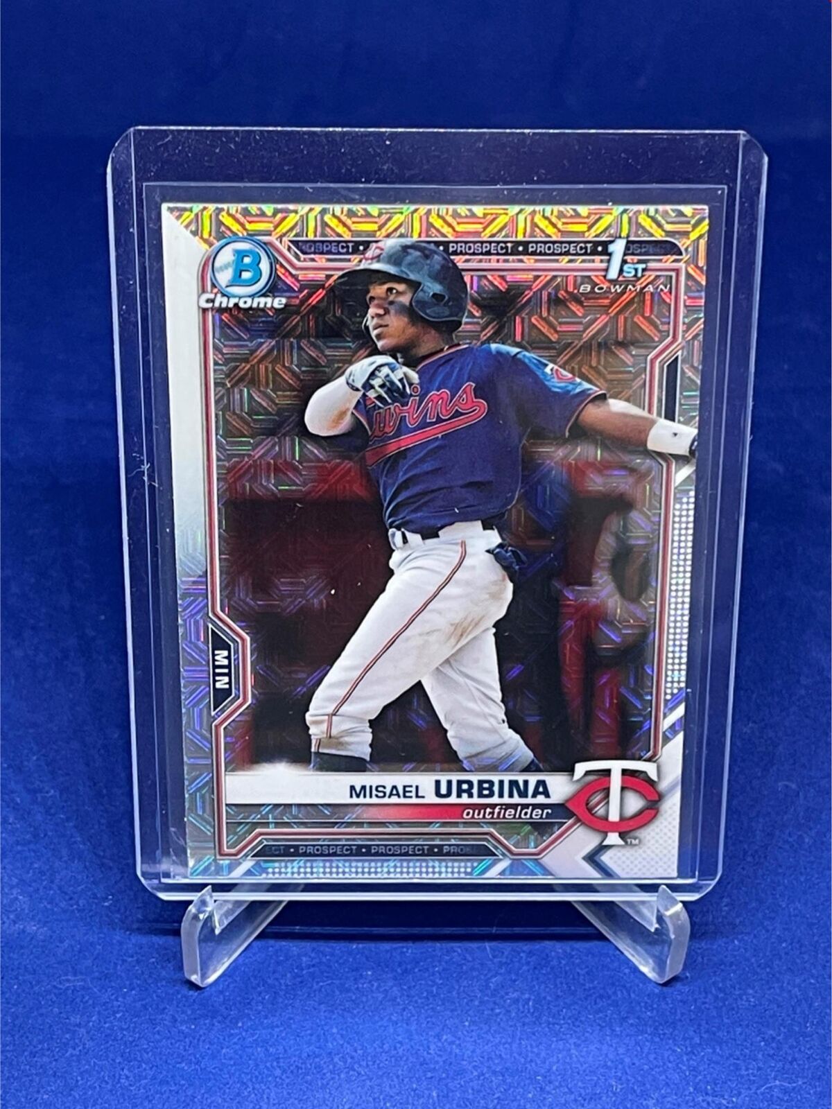 MISAEL URBINA 2021 TOPPS BOWMAN CHROME 1ST BOWMAN MEGA BOX REFRACTOR # 206