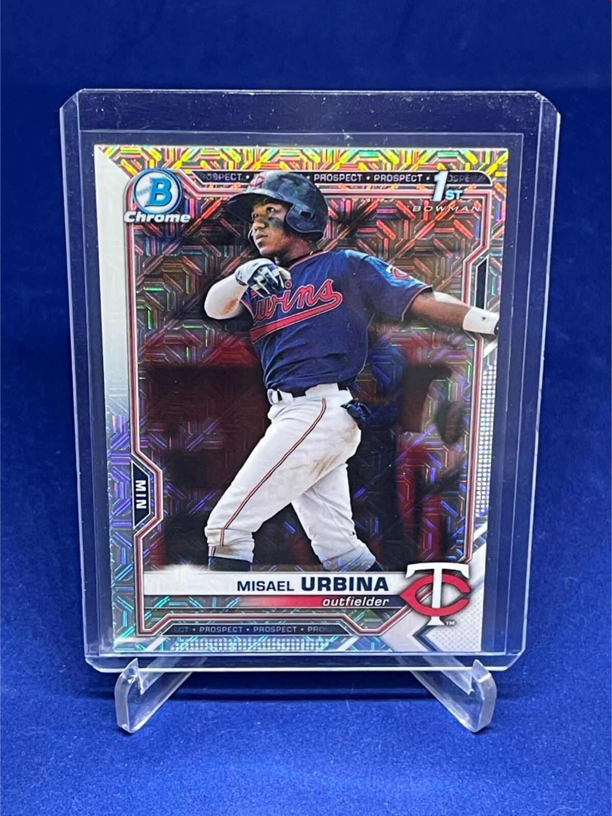 MISAEL URBINA 2021 TOPPS BOWMAN CHROME 1ST BOWMAN MEGA BOX REFRACTOR # 206