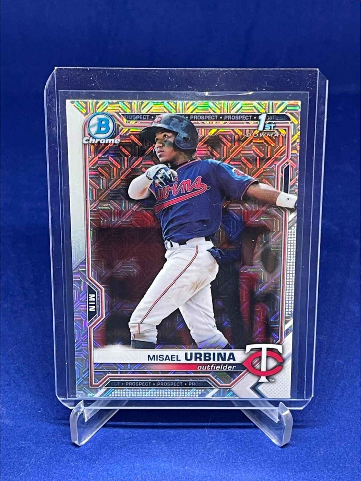 MISAEL URBINA 2021 TOPPS BOWMAN CHROME 1ST BOWMAN MEGA BOX REFRACTOR # 206