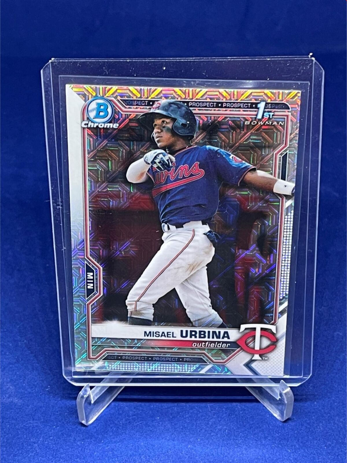 MISAEL URBINA 2021 TOPPS BOWMAN CHROME 1ST BOWMAN MEGA BOX REFRACTOR # 206
