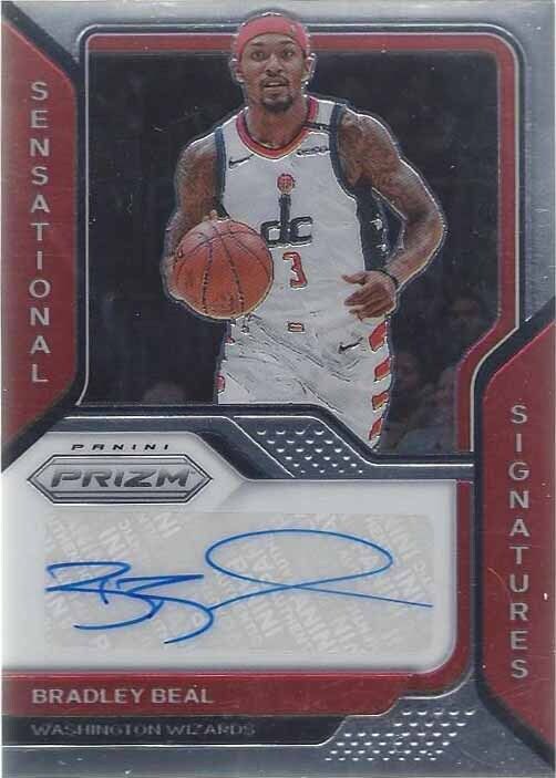 BRADLEY BEAL 2020-21 PANINI PRIZM SENSATIONAL SIGNATURES AUTO
