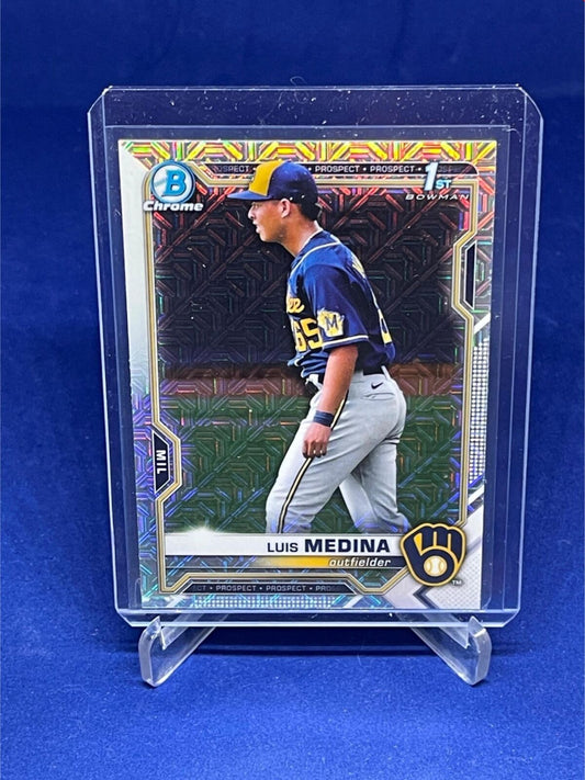LUIS MEDINA 2021 TOPPS BOWMAN CHROME 1ST BOWMAN MEGA BOX REFRACTOR # 202