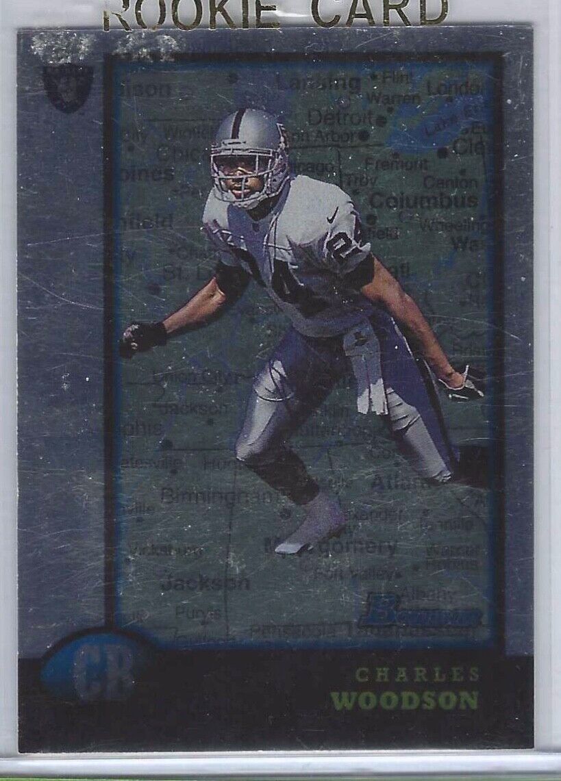 CHARLES WOODSON 1998 BOWMAN INTERSTATE ROOKIE RC #181