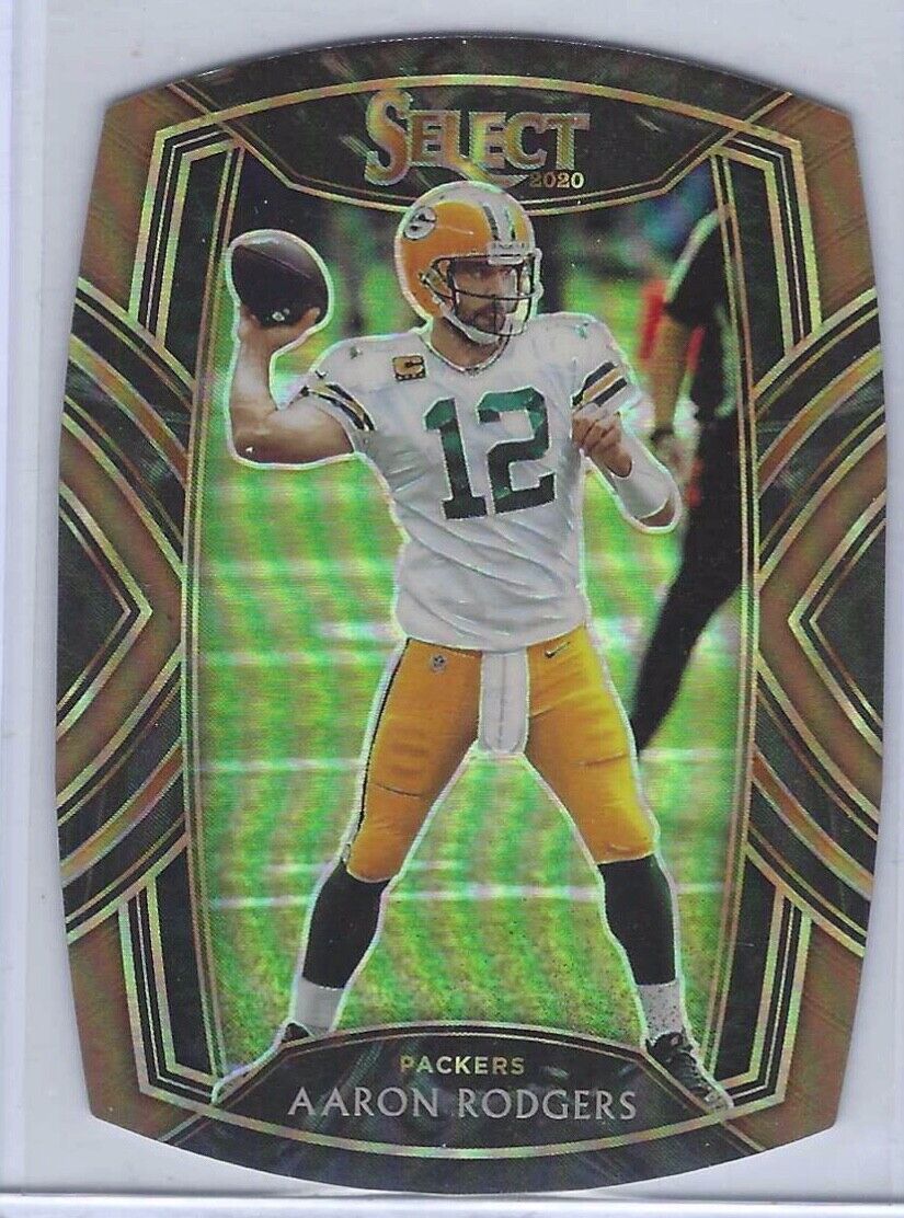 AARON RODGERS 2020 SELECT CLUB LEVEL BRONZE PRIZM DIE CUT #D /355