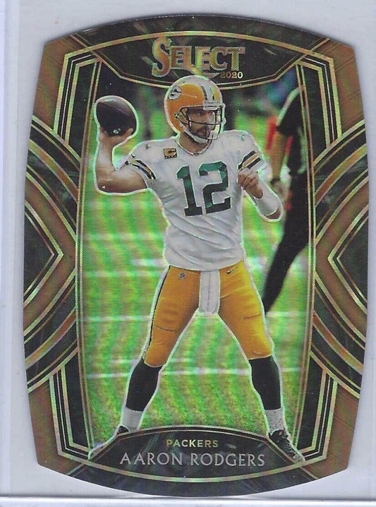 AARON RODGERS 2020 SELECT CLUB LEVEL BRONZE PRIZM DIE CUT #D /355