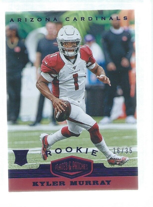 KYLER MURRAY 2019 PANINI PLATES & PATCHES PURPLE RC #D 16/35