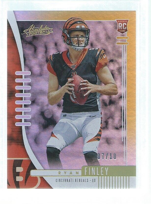 RYAN FINLEY 2019 PANINI ABSOLUTE GOLD RC #D 7/10