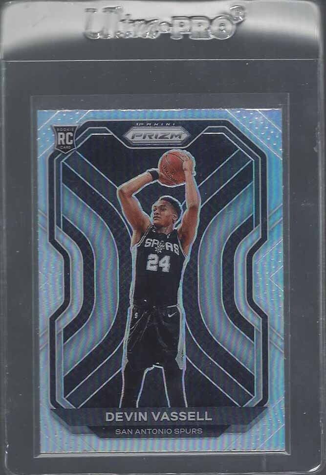 DEVIN VASSELL 2020-21 PANINI PRIZM SPURS ROOKIE SILVER PRIZMS SP RC #252