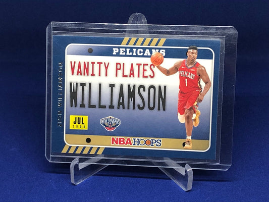 ZION WILLIAMSON 2020-21 PANINI HOOPS VANITY PLATES # 1