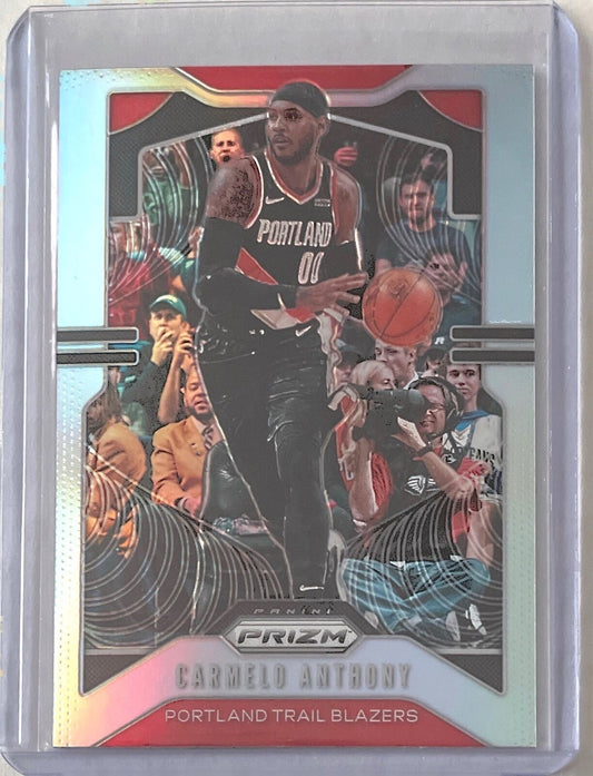 CARMELO ANTHONY 2019-20 PANINI CHRONICLES PRIZM UPDATE SILVER PRIZM #510
