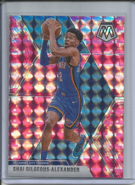 SHAI GILGEOUS-ALEXANDER 2019-20 PANINI MOSAIC CAMO PINK PRIZM #133
