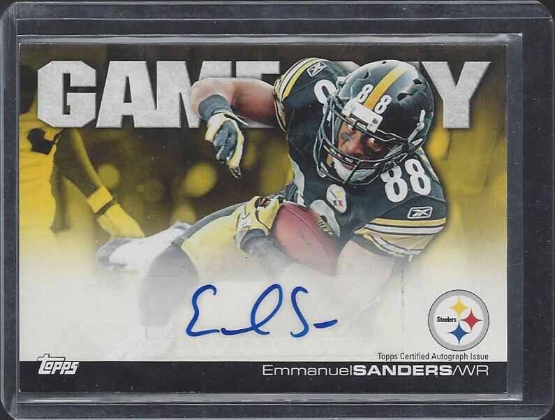 EMMANUEL SANDERS 2011 TOPPS GAMEDAY AUTO