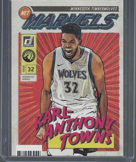 KARL ANTHONY TOWNS 2019-20 DONRUSS NET MARVELS RARE COMIC BOOK SP #6