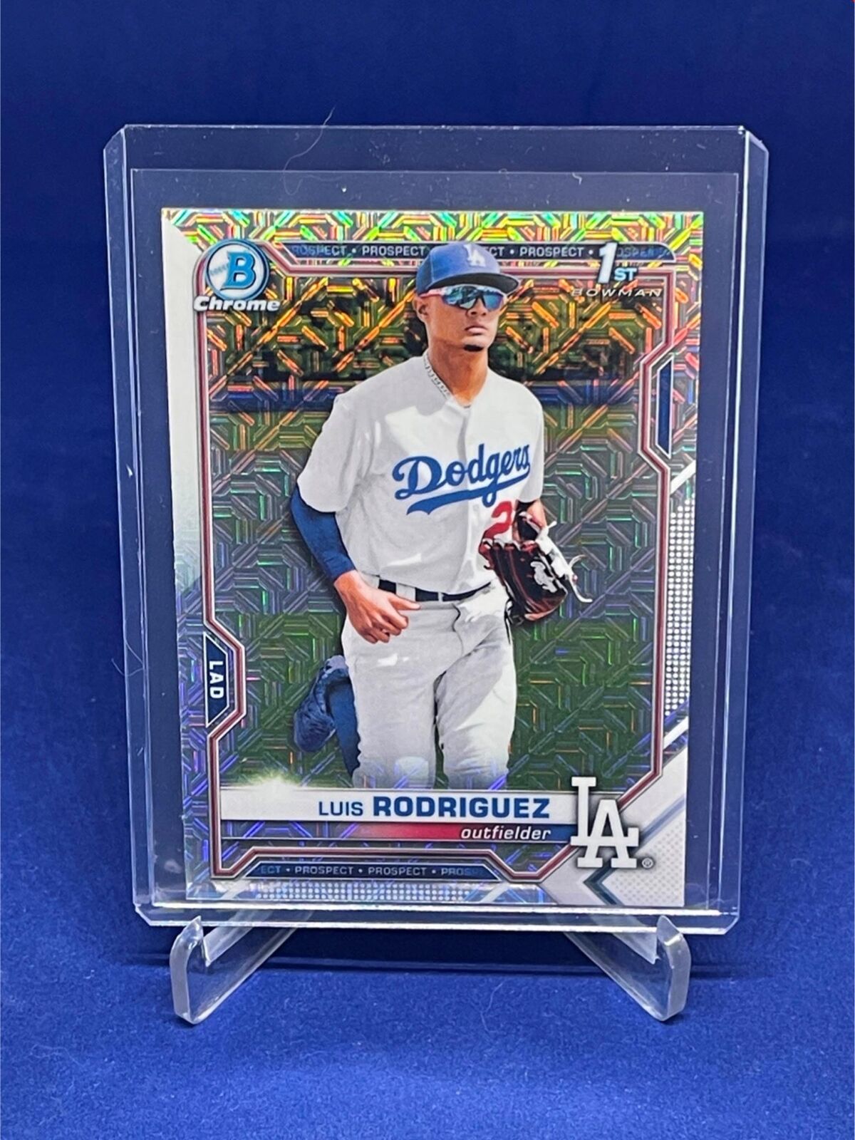 LUIS RODRIGUEZ 2021 TOPPS BOWMAN CHROME 1ST BOWMAN MEGA BOX REFRACTOR # 196