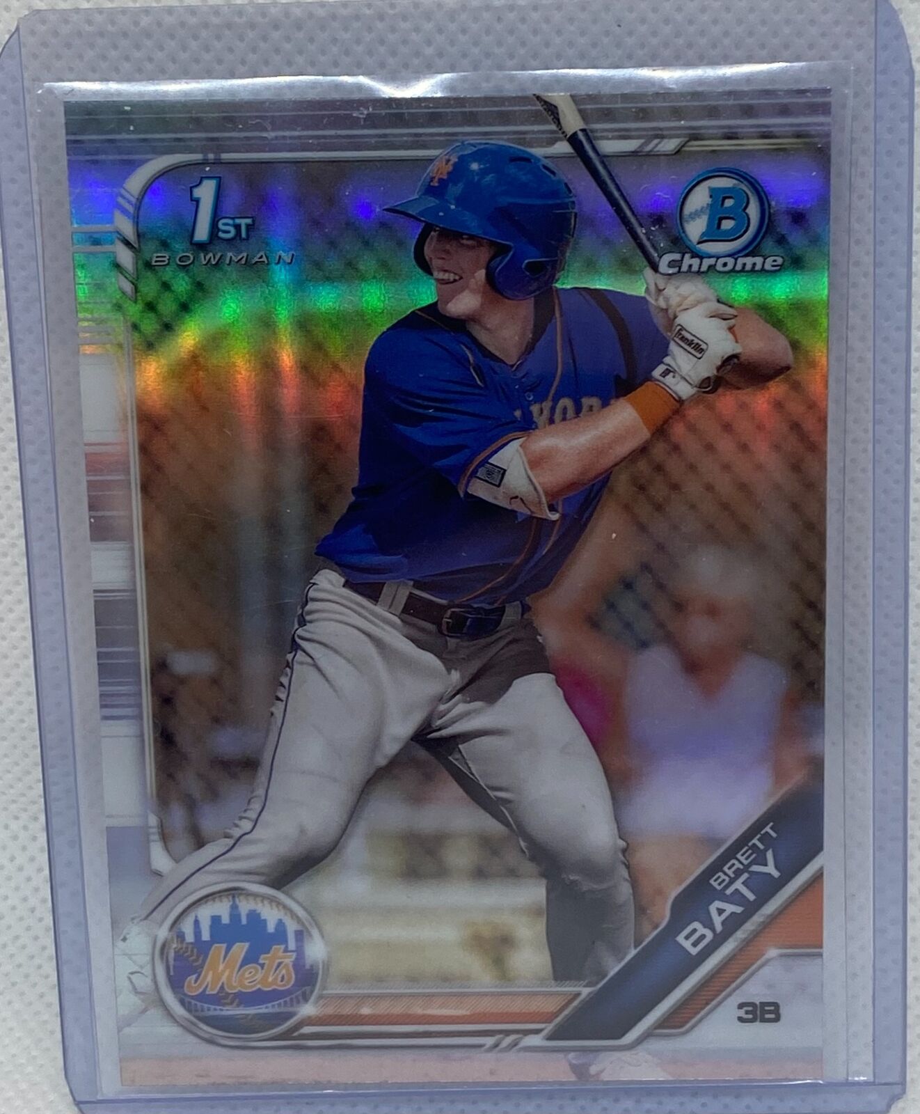 BRETT BATY 2019 TOPPS 1ST BOWMAN PROSPECT CHROME REFRACTOR #BDC-39