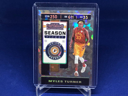 MYLES TURNER 2019-20 PANINI CONTENDERS SEASON TICKET CRACKED ICE #D 2/25
