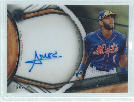 AMED ROSARIO 2018 TOPPS TRIBUTE ON CARD AUTO ROOKIE RC #D 99/199