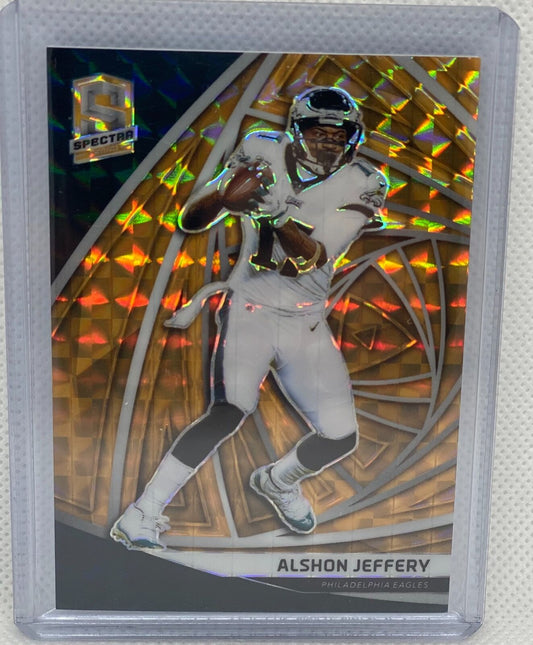 ALSHON JEFFERY 2019 PANINI SPECTRA NEON ORANGE PRIZM #D 02/15