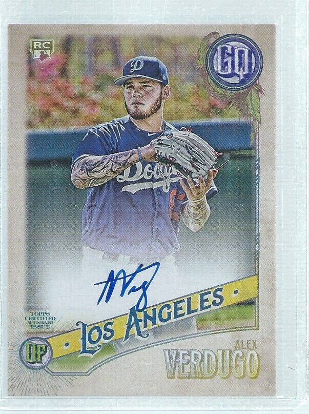 ALEX VERDUGO 2018 TOPPS GYPSY QUEEN ON CARD AUTO ROOKIE RC