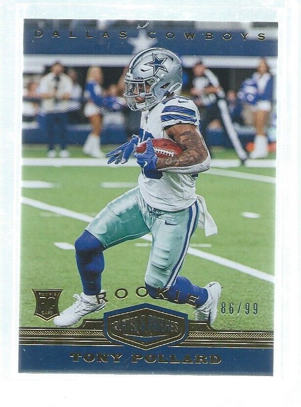 TONY POLLARD 2019 PANINI PLATES & PATCHES RC #D 86/99