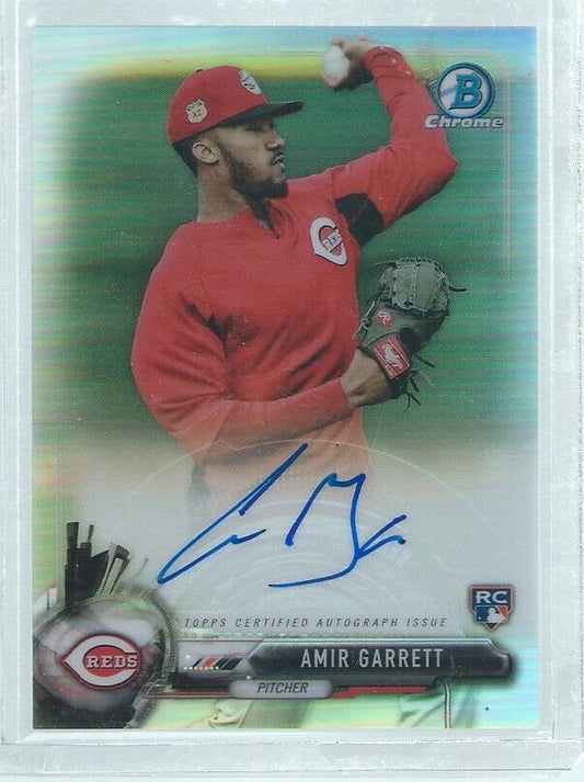 AMIR GARRETT 2017 BOWMAN CHROME ON CARD ROOKIE AUTO REFRACTOR RC #D 343/499