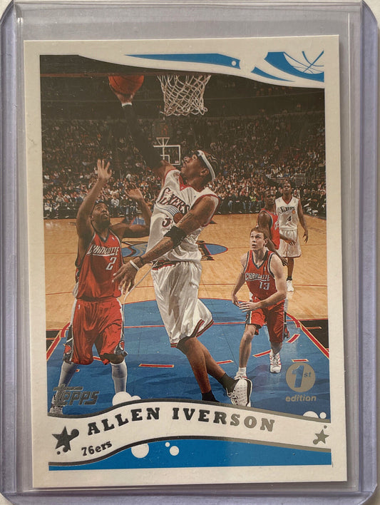 ALLEN IVERSON 2005-06 TOPPS 1ST EDITION #33