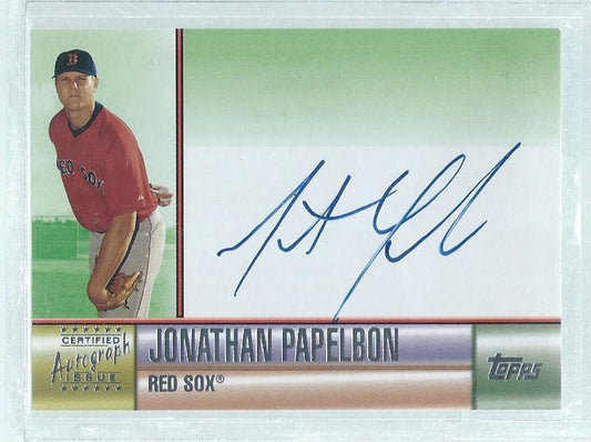 JONATHAN PAPELBON 2006 TOPPS ON CARD AUTO ROOKIE RC