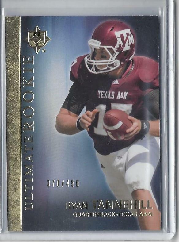 RYAN TANNEHILL 2012 ULTIMATE COLLECTION TRUE ROOKIE RC #D 370/450
