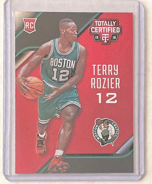 TERRY ROZIER 2015-16 PANINI TOTALLY CERTIFIED RED ROOKIE RC #D 28/149