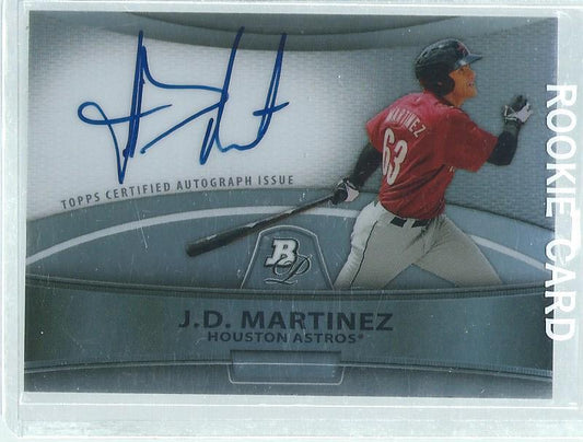 JD MARTINEZ 2010 BOWMAN PLATINUM ON CARD AUTO REFRACTOR PROSPECT