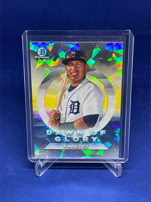 ISAAC PAREDES 2020 TOPPS BOWMAN CHROME DAWN OF GLORY ATOMIC REFRACTOR #D 72/150