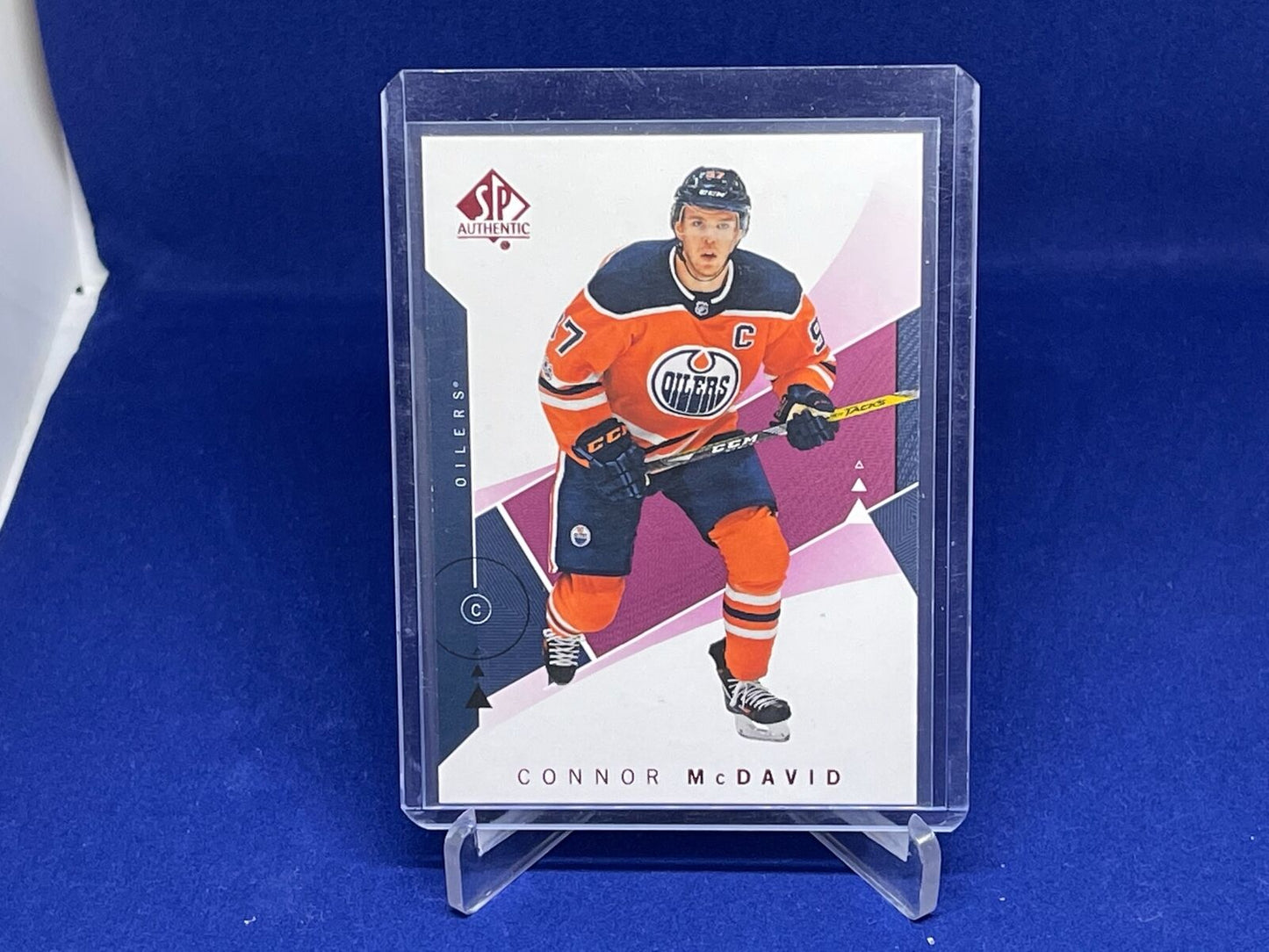 CONNOR MCDAVID 2018-19 UPPER DECK SP AUTHENTIC RED # 20