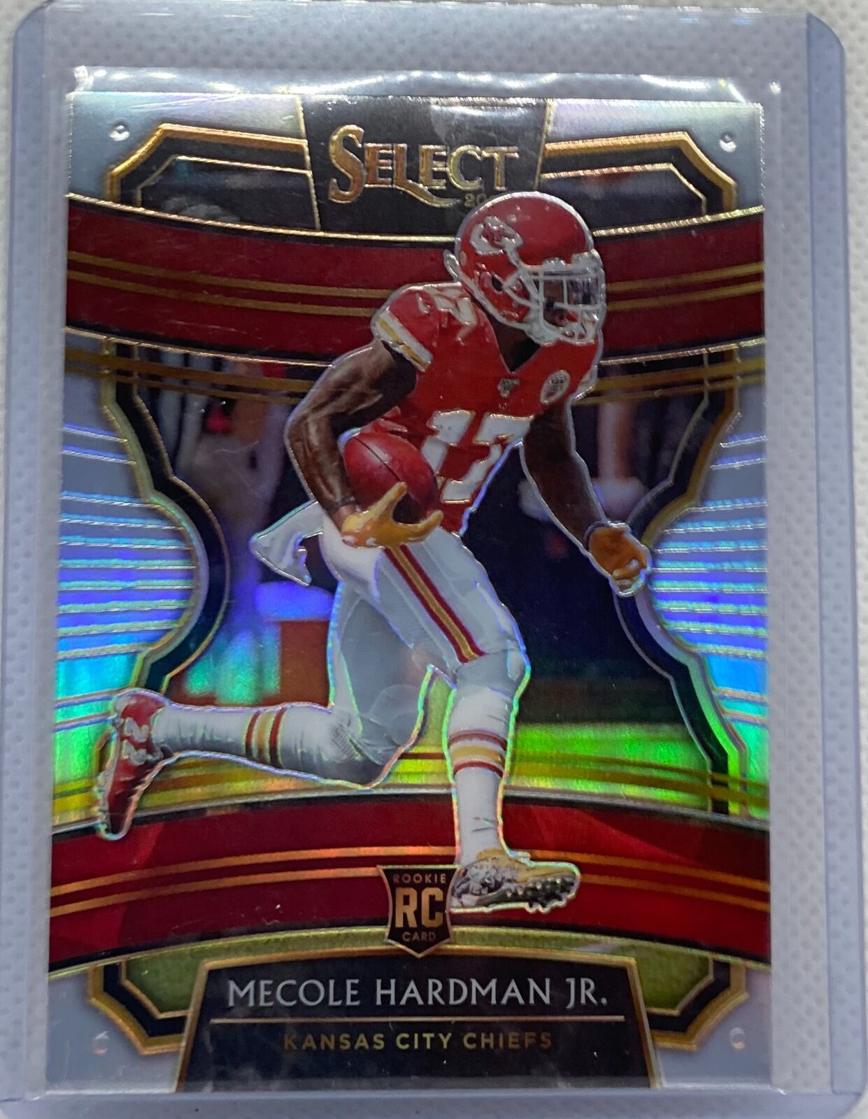 MECOLE HARDMAN JR. 2019 PANINI SELECT SILVER PRIZM ROOKIE RC #61