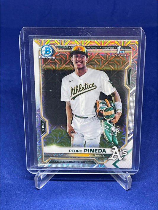 PEDRO PINEDA 2021 TOPPS BOWMAN CHROME 1ST BOWMAN MEGA BOX REFRACTOR # 216