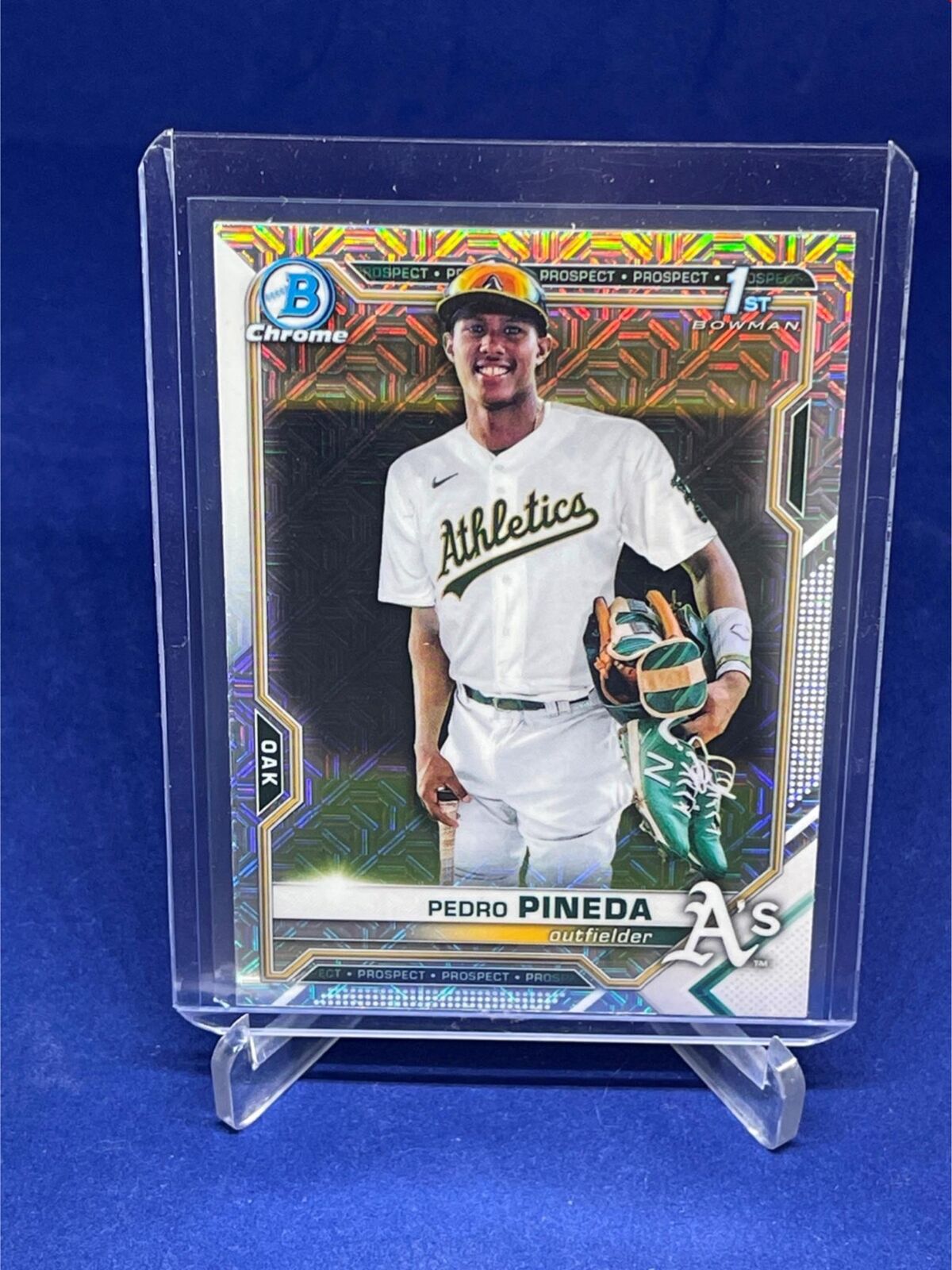 PEDRO PINEDA 2021 TOPPS BOWMAN CHROME 1ST BOWMAN MEGA BOX REFRACTOR # 216