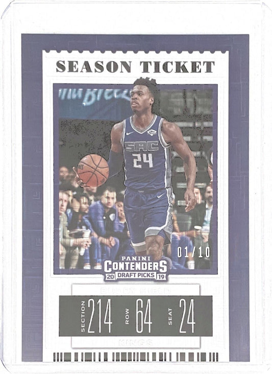 BUDDY HIELD 2019 PANINI CONTENDERS DRAFT PICKS SEASON TICKET SQUARES #D 01/10
