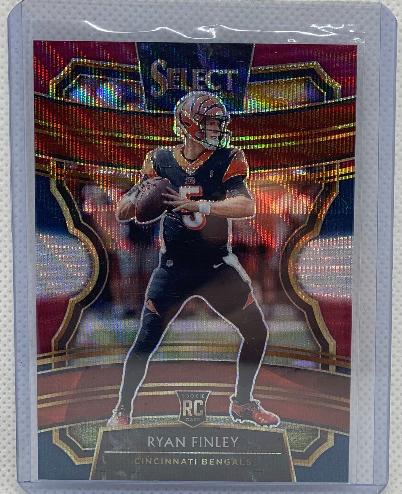 RYAN FINLEY 2019 PANINI SELECT TRI-COLOR PRIZM ROOKIE RC #D 020/199