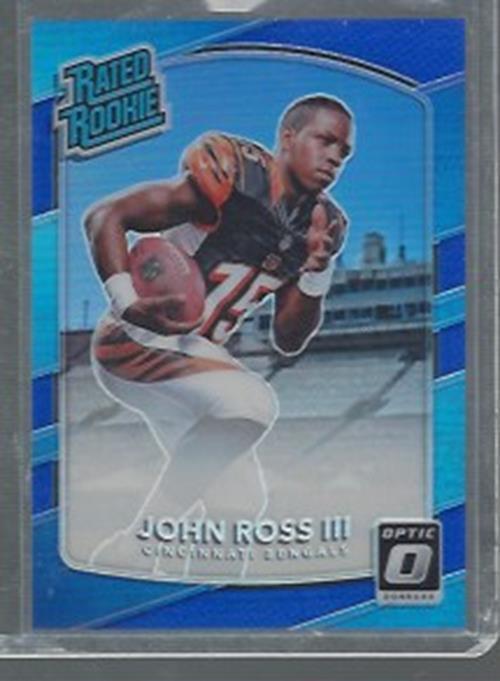 JOHN ROSS III 2017 DONRUSS OPTIC BLUE HOLO RATED ROOKIE RC #D /149
