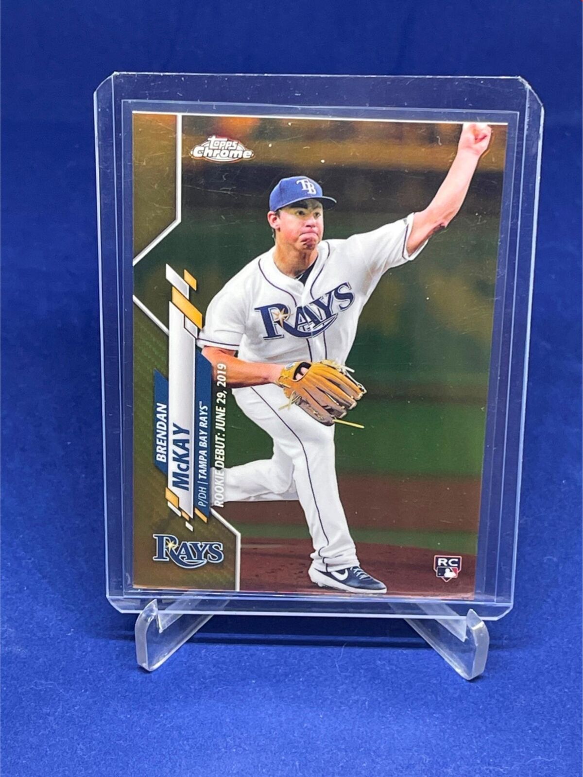 BRENDAN MCKAY 2020 TOPPS CHROME UPDATE GOLD REFRACTOR ROOKIE RC #D 21/50
