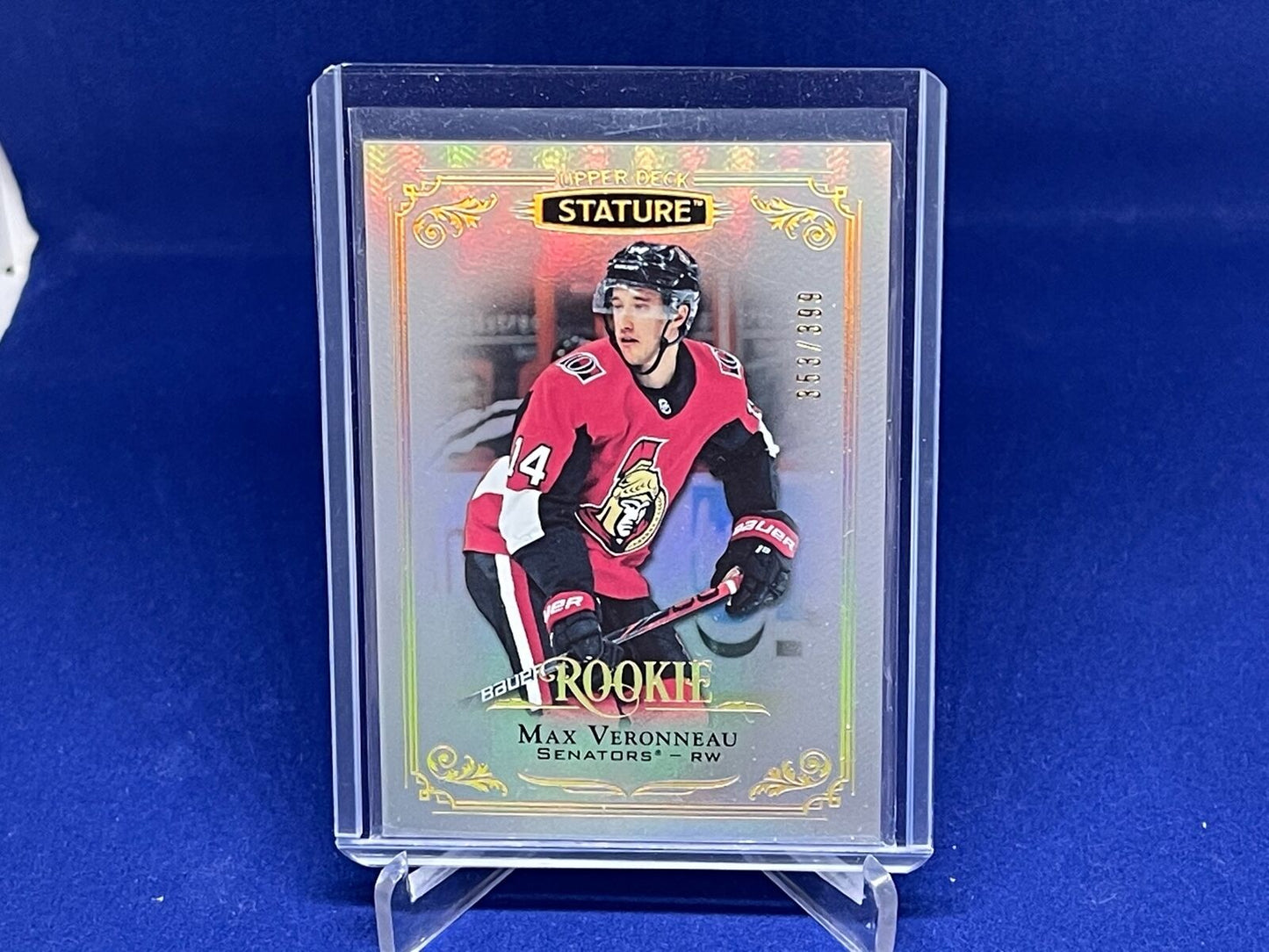 MAX VERONNEAU 2019-20 UPPER DECK STATURE ROOKIE RC #D 353/399