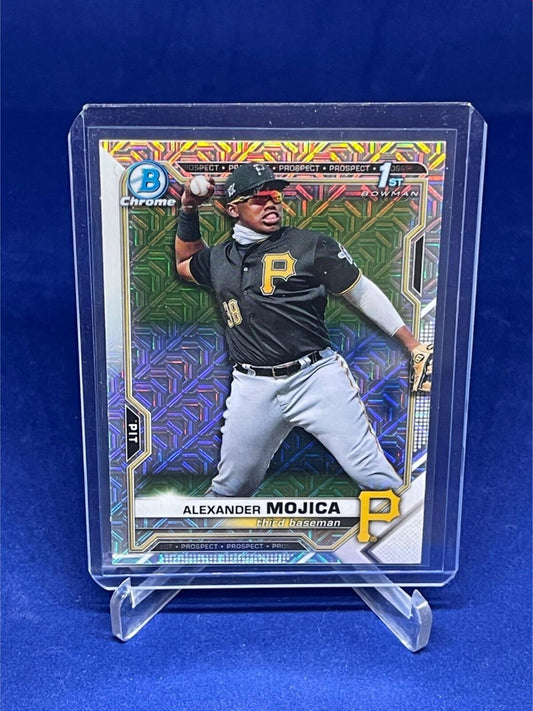ALEXANDER MOJICA 2021 TOPPS BOWMAN CHROME 1ST BOWMAN MEGA BOX REFRACTOR # 179