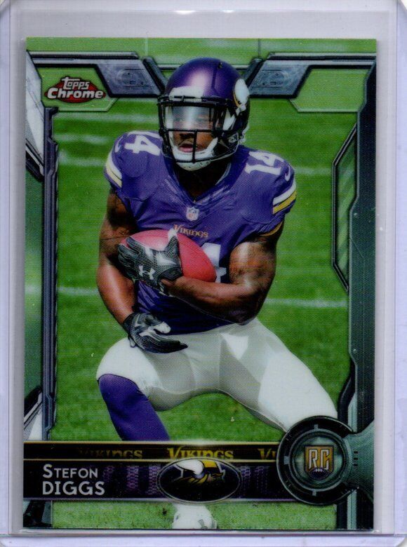 STEFON DIGGS 2015 TOPPS CHROME ROOKIE RC #145