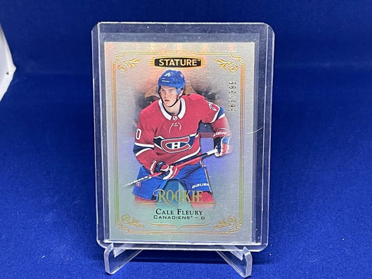 CALE FLEURY 2019-20 UPPER DECK STATURE ROOKIE RC #D 383/399