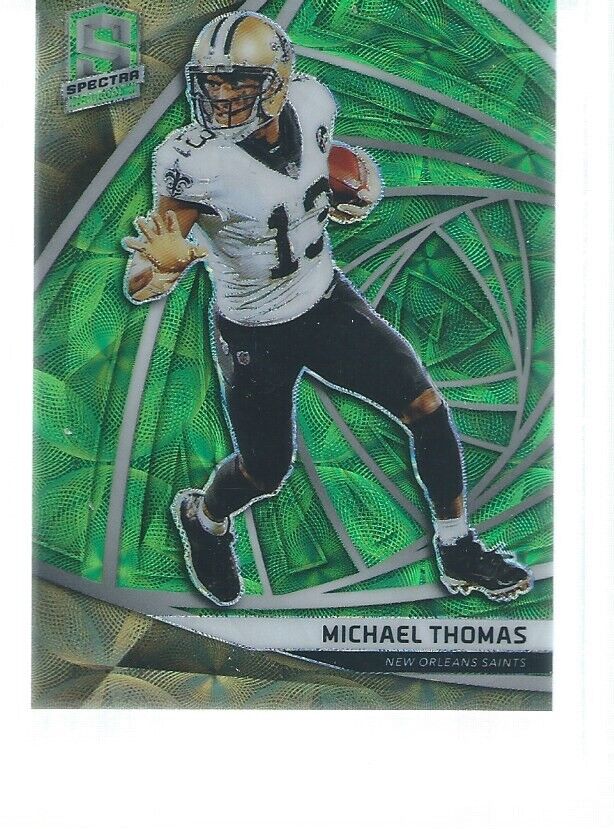 MICHAEL THOMAS 2019 PANINI SPECTRA NEON GREEN PRIZM #D 18/35